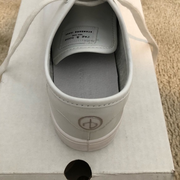 Rag & Bone Standard Issue Lace Up White Leather Sneakers. NWT! Sz 7 - Picture 8 of 12
